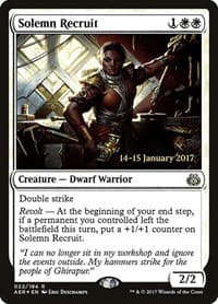 Solemn Recruit - Prerelease Cards - Magic: The Gathering card