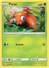 Paras - SM Base Set - Pokemon card