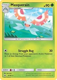 Masquerain - SM Base Set - Pokemon card
