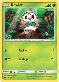 Rowlet - SM Base Set - Pokemon card