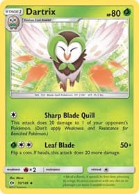 Dartrix - SM Base Set - Pokemon card