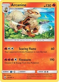 Arcanine - SM Base Set - Pokemon card