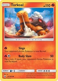 Torkoal - SM Base Set - Pokemon card