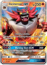 Incineroar GX - SM Base Set - Pokemon card