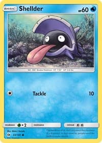 Shellder - SM Base Set - Pokemon card
