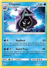 Cloyster - SM Base Set - Pokemon card
