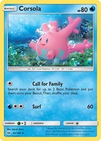 Corsola - SM Base Set - Pokemon card