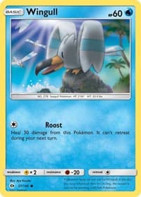 Wingull - SM Base Set - Pokemon card
