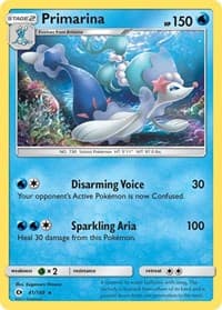 Primarina - SM Base Set - Pokemon card