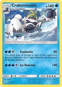 Crabominable - SM Base Set - Pokemon card
