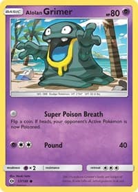 Alolan Grimer - SM Base Set - Pokemon card