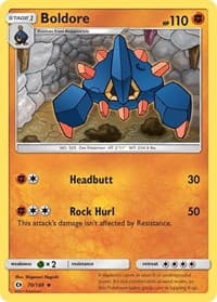 Boldore - SM Base Set - Pokemon card