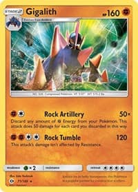 Gigalith - SM Base Set - Pokemon card