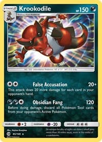 Krookodile - SM Base Set - Pokemon card