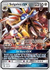 Solgaleo GX - SM Base Set - Pokemon card