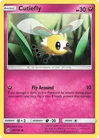 Cutiefly - SM Base Set - Pokemon card