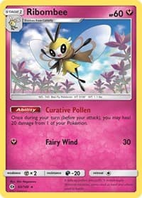 Ribombee - SM Base Set - Pokemon card