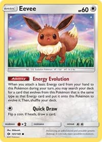 Eevee - SM Base Set - Pokemon card