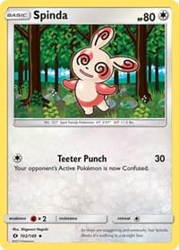 Spinda - SM Base Set - Pokemon card