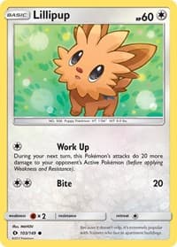 Lillipup - SM Base Set - Pokemon card