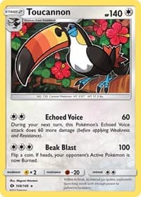 Toucannon - SM Base Set - Pokemon card
