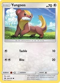Yungoos - SM Base Set - Pokemon card