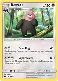 Bewear - SM Base Set - Pokemon card
