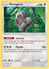 Oranguru - SM Base Set - Pokemon card
