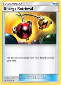 Energy Retrieval - SM Base Set - Pokemon card