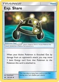 Exp. Share - SM Base Set - Pokemon card