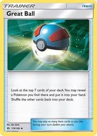 Great Ball - SM Base Set - Pokemon card