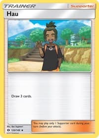 Hau - SM Base Set - Pokemon card