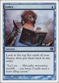 Index - 9th Edition - Magic: The Gathering card