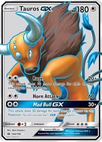 Tauros GX (Full Art) - SM Base Set - Pokemon card
