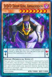 D/D/D Doom King Armageddon - Structure Deck: Pendulum Domination - YuGiOh card