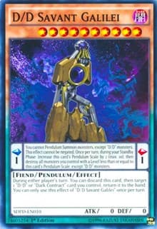 D/D Savant Galilei - Structure Deck: Pendulum Domination - YuGiOh card