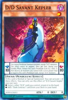 D/D Savant Kepler - Structure Deck: Pendulum Domination - YuGiOh card