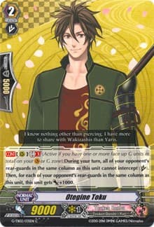 Otegine Toku - G-TB02: Touken Ranbu (ONLINE) - Cardfight Vanguard card