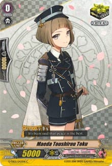 Maeda Toushirou Toku - G-TB02: Touken Ranbu (ONLINE) - Cardfight Vanguard card