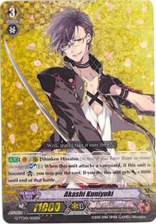 Akashi Kuniyuki (RRR Foil) - G-TTD01: Touken Ranbu (ONLINE) - Cardfight Vanguard card