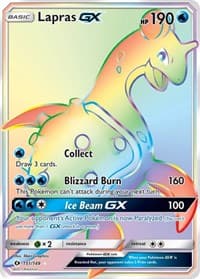 Lapras GX (Secret) - SM Base Set - Pokemon card
