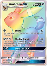 Umbreon GX (Secret) - SM Base Set - Pokemon card