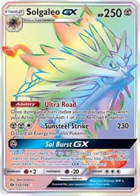 Solgaleo GX (Secret) - SM Base Set - Pokemon card