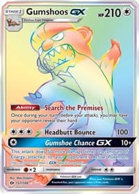 Gumshoos GX (Secret) - SM Base Set - Pokemon card