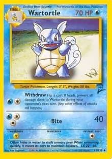 Wartortle [W Stamped] - WoTC Promo - Pokemon card