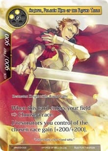 Arthur, Paladin King of the Round Table - Vingolf 3 - Ruler All Stars - Force of Will card