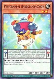 Performapal Handstandaccoon - Raging Tempest - YuGiOh card