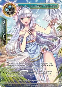 Shion, the Entrancing Songstress - Vingolf 3 - Ruler All Stars - Force of Will card