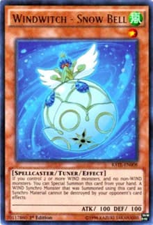 Windwitch - Snow Bell - Raging Tempest - YuGiOh card