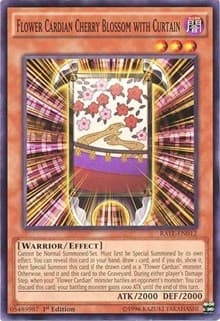 Flower Cardian Cherry Blossom with Curtain - Raging Tempest - YuGiOh card